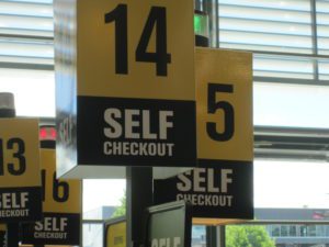 Self Checkout an einer Kasse in Neuseeland (Foto: Markus Gärtner)